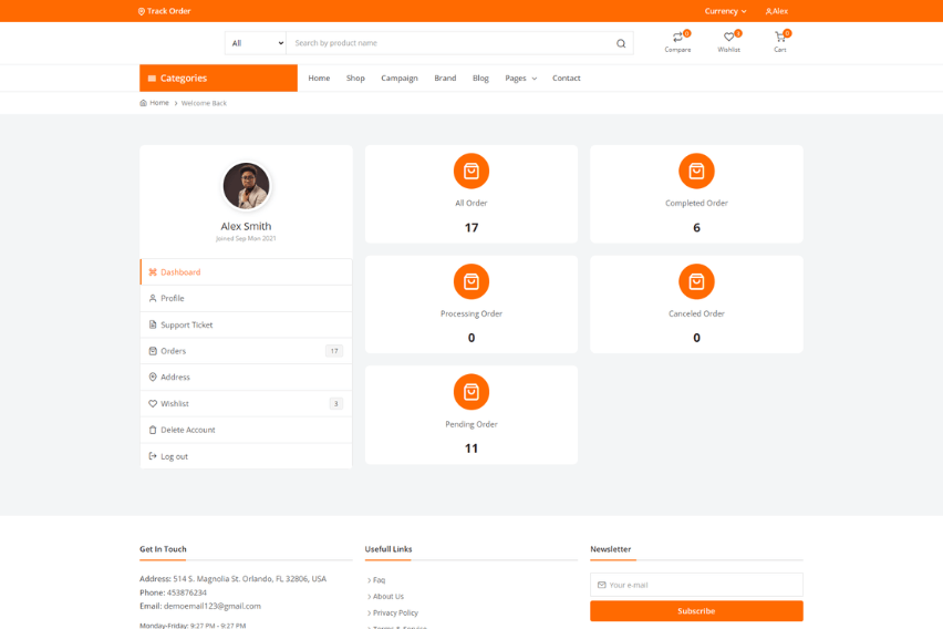 Customer login