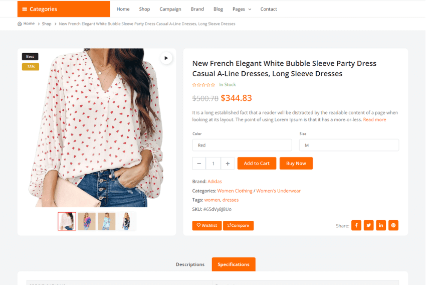 Ecommerce website